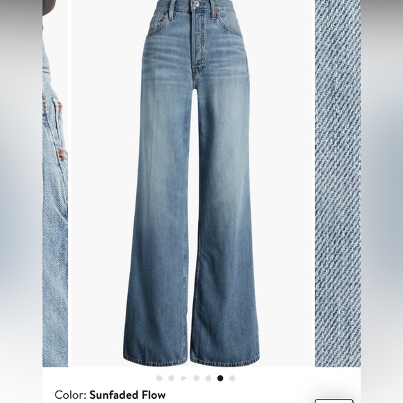 Re/done 70’s Jeans Sunfaded Flow - Picture 5 of 7